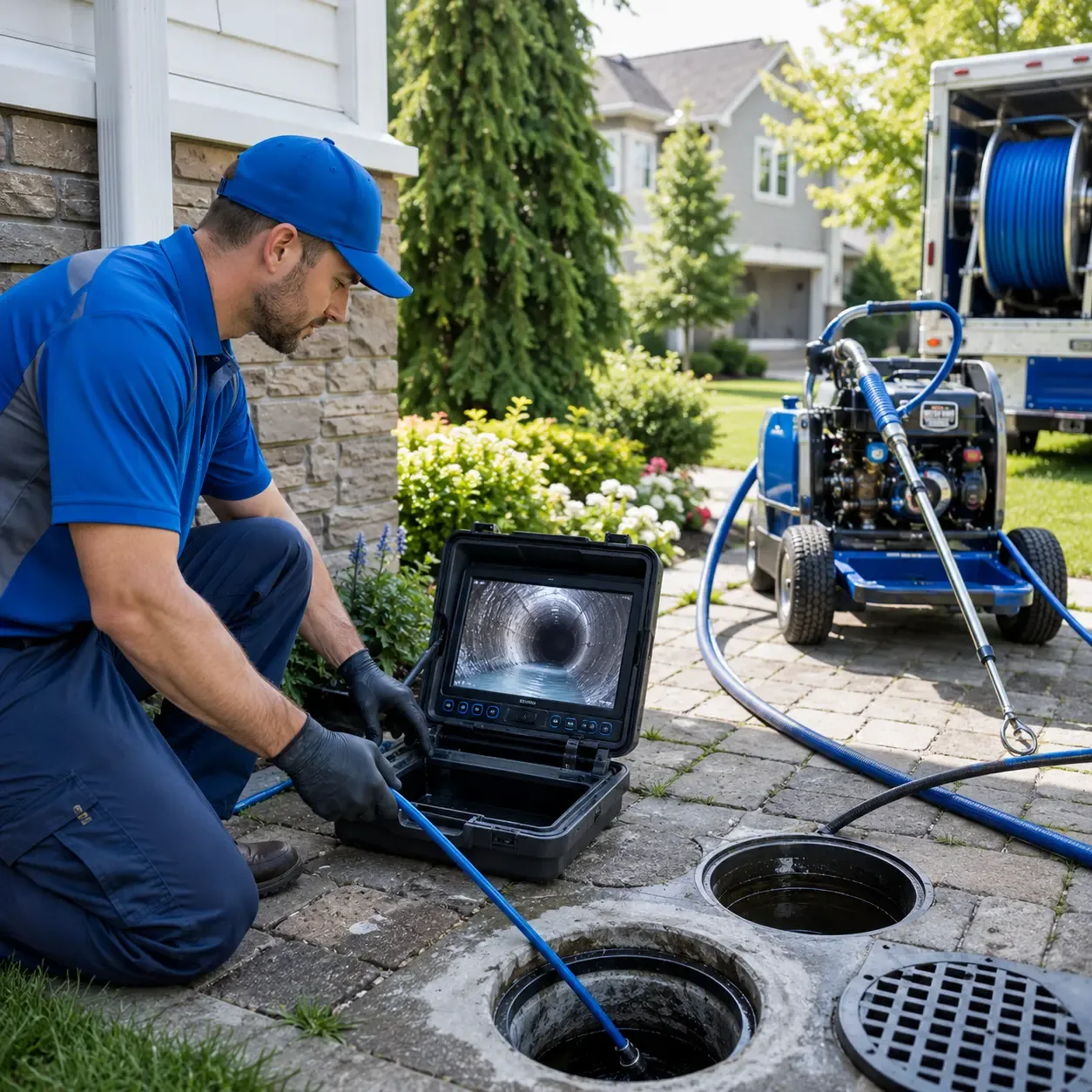 Outdoor drain cleaning professionals serving Flasher, ND